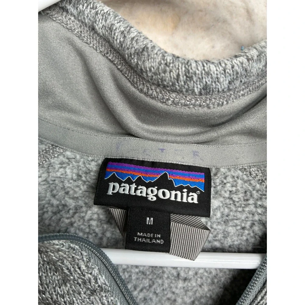 Patagonia Better Sweater 1/4 Zip Pullover Gray Heather 25617 Mens Medium
