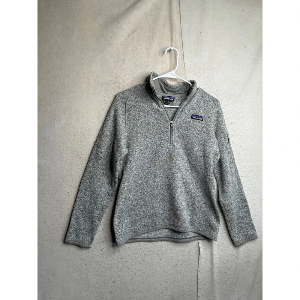 Patagonia Better Sweater 1/4 Zip Pullover Gray Heather 25617 Mens Medium