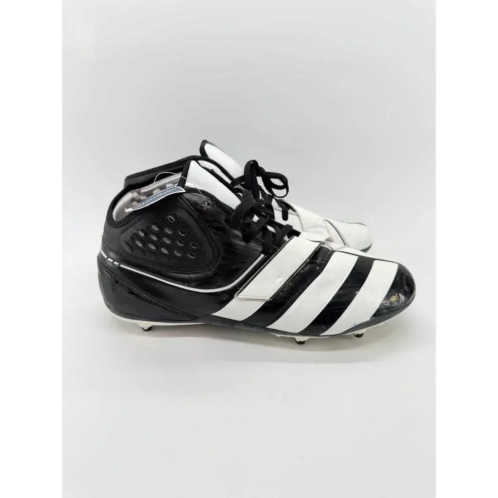 adidas Malice D Mid Football Cleats Men’s Size 17 Black White G20575