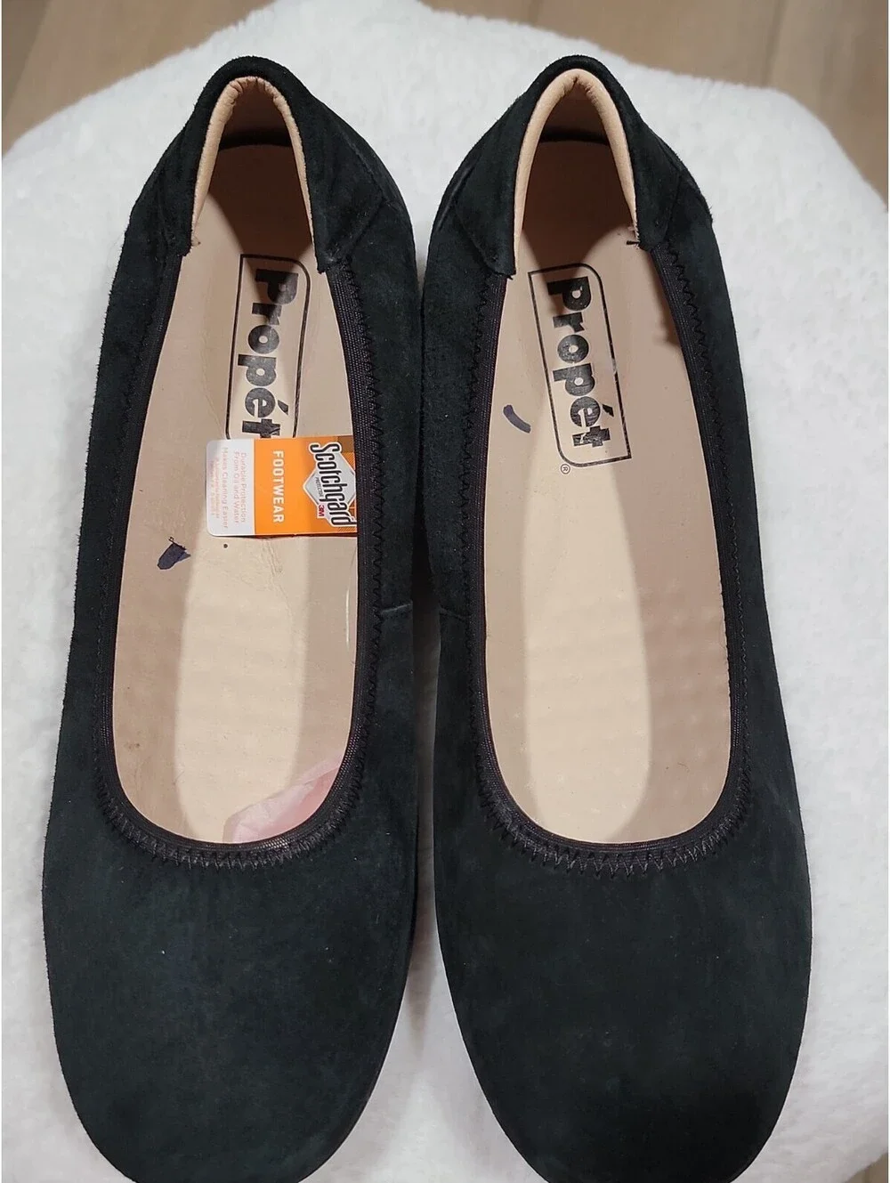 PROPET Yara Slip-On Cushioned Orthotic Comfort Womens Sz 6.5 Black Suede NEW