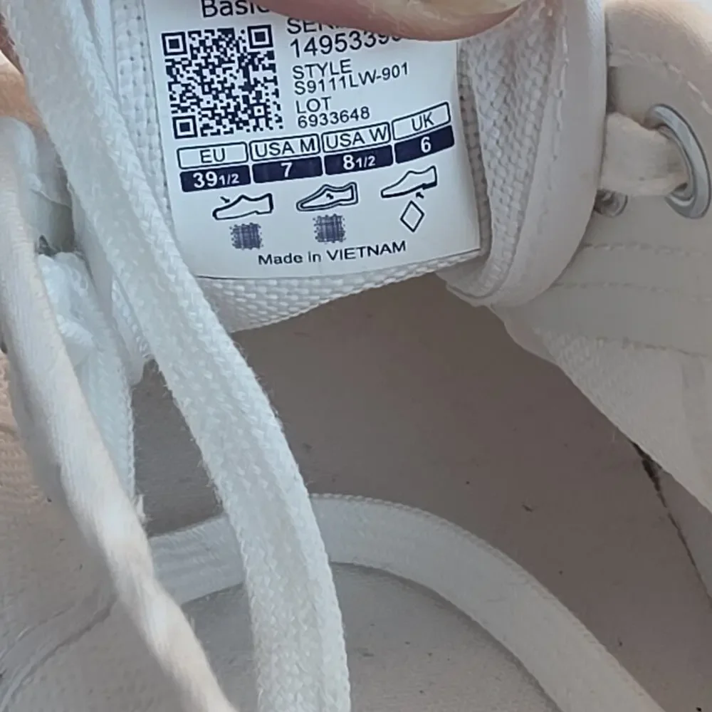 Superga white canvas