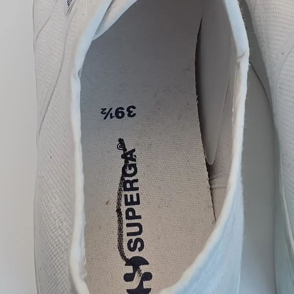 Superga white canvas