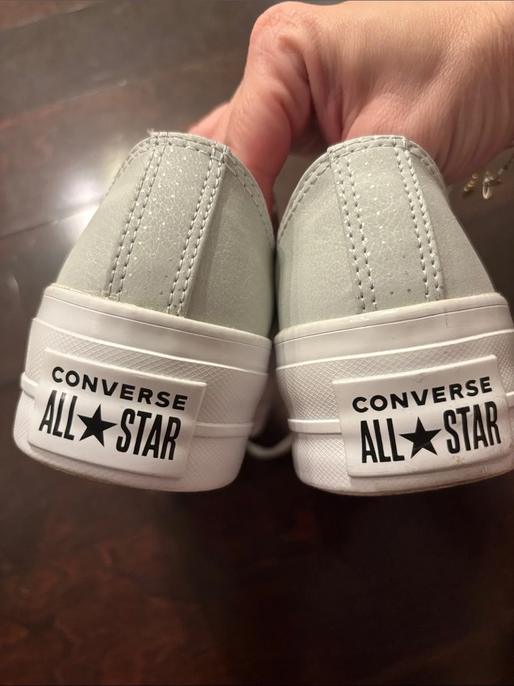 Women’s Converse Low Top Sneakers in Light Gray