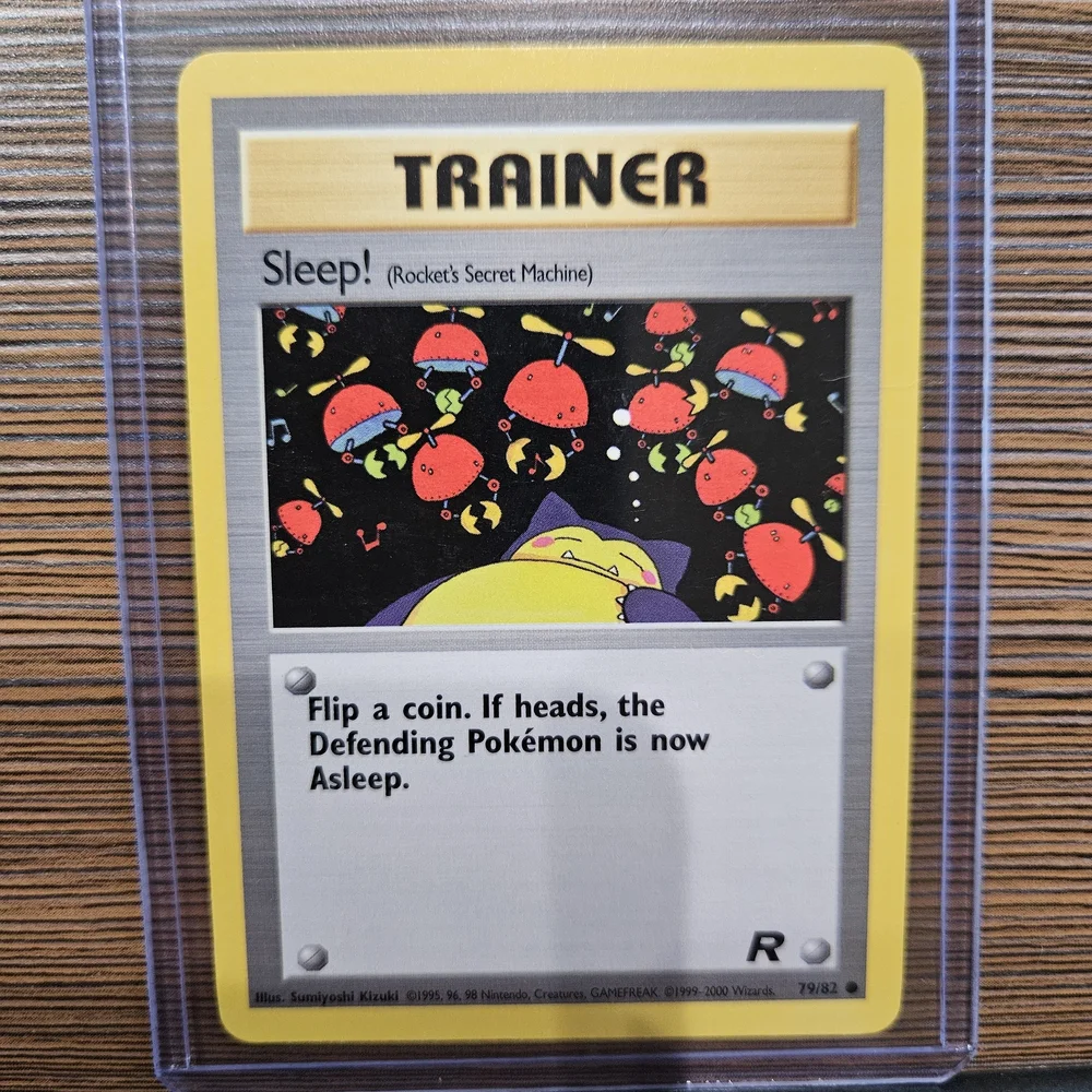 Pokemon Sleep! 79/82 Rocket Trainer Card