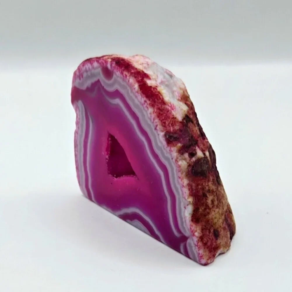 Pink Agate dyed pink