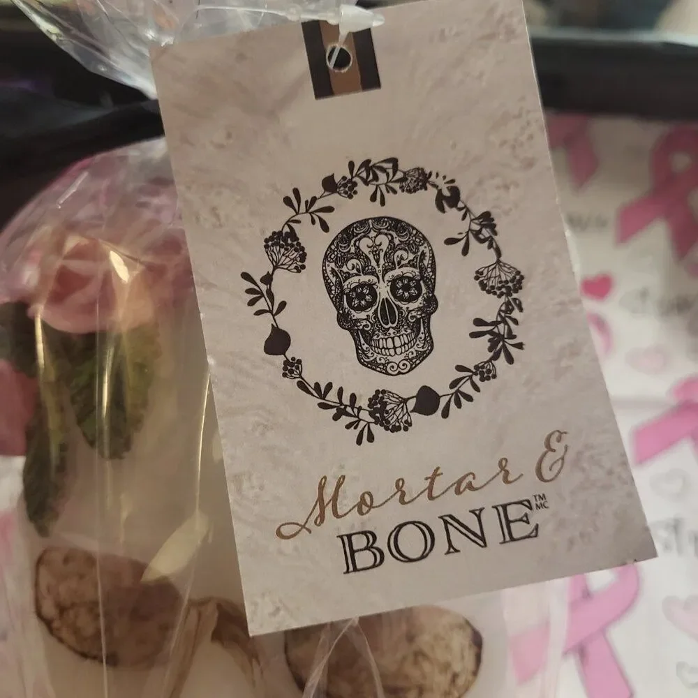 Sugar Skull Candle by Mortar & Bone