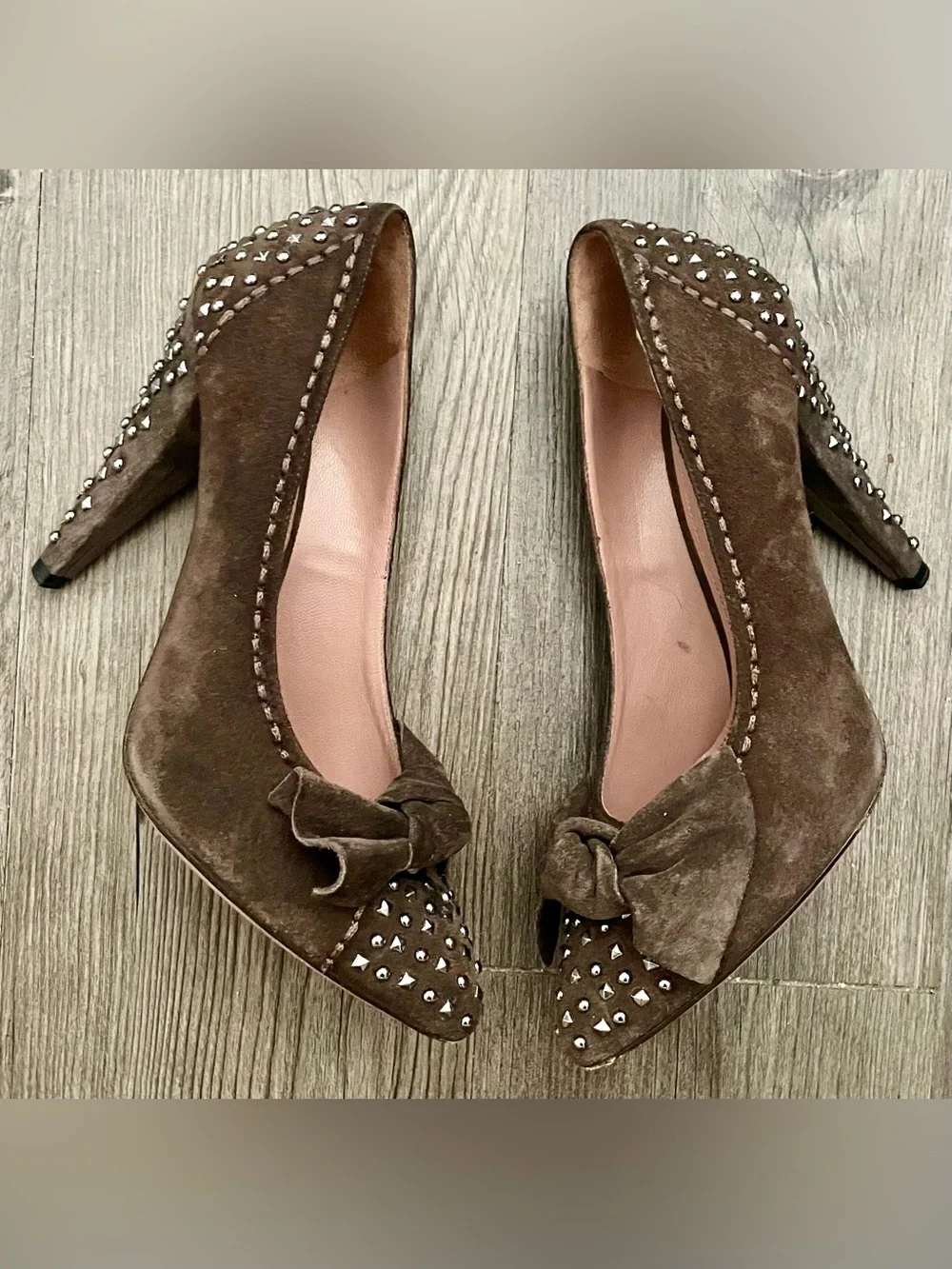 Prada suede pumps