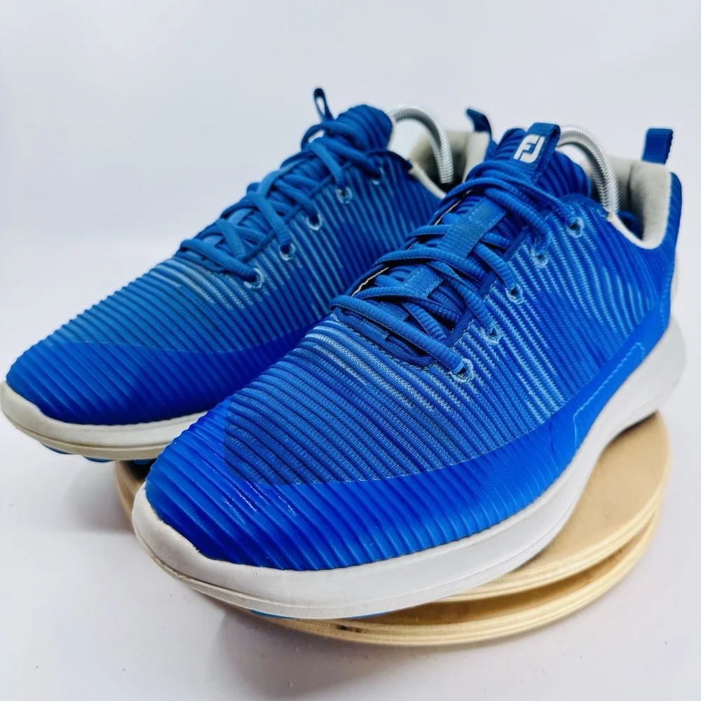 FootJoy FJ Flex XP‎ Golf Shoes Mens 9 Blue Spikeless Waterproof 56252