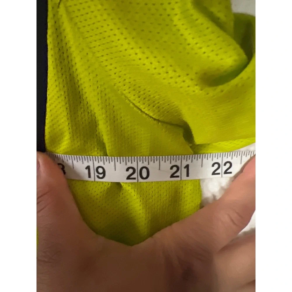 Nike Dri-FIT Mens Quarter Zip Pullover Jacket Black Neon Green‎ Large Running