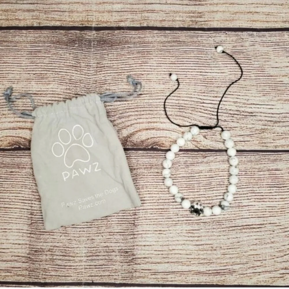 Pawz paw print marble bracelet