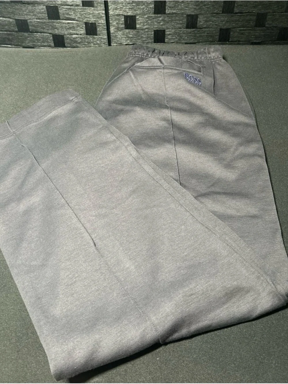 Hugo Boss Gray Men's Sweatpants with Subtle Logo