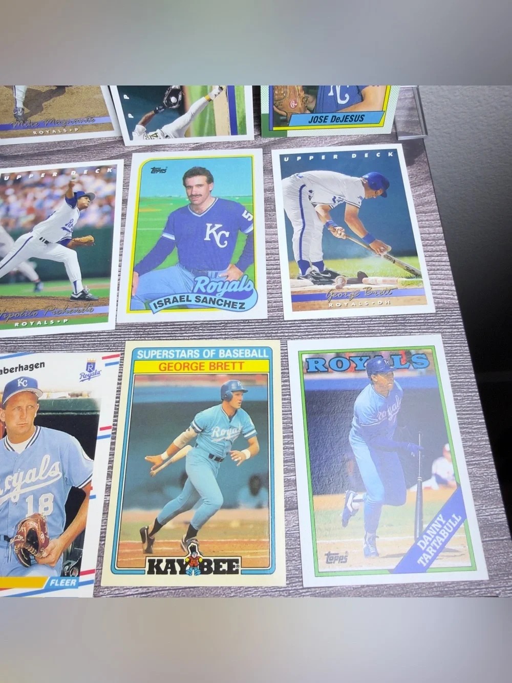 Kansas City Royals Card Lot of 24 Brett Saberhagen Tartabull +