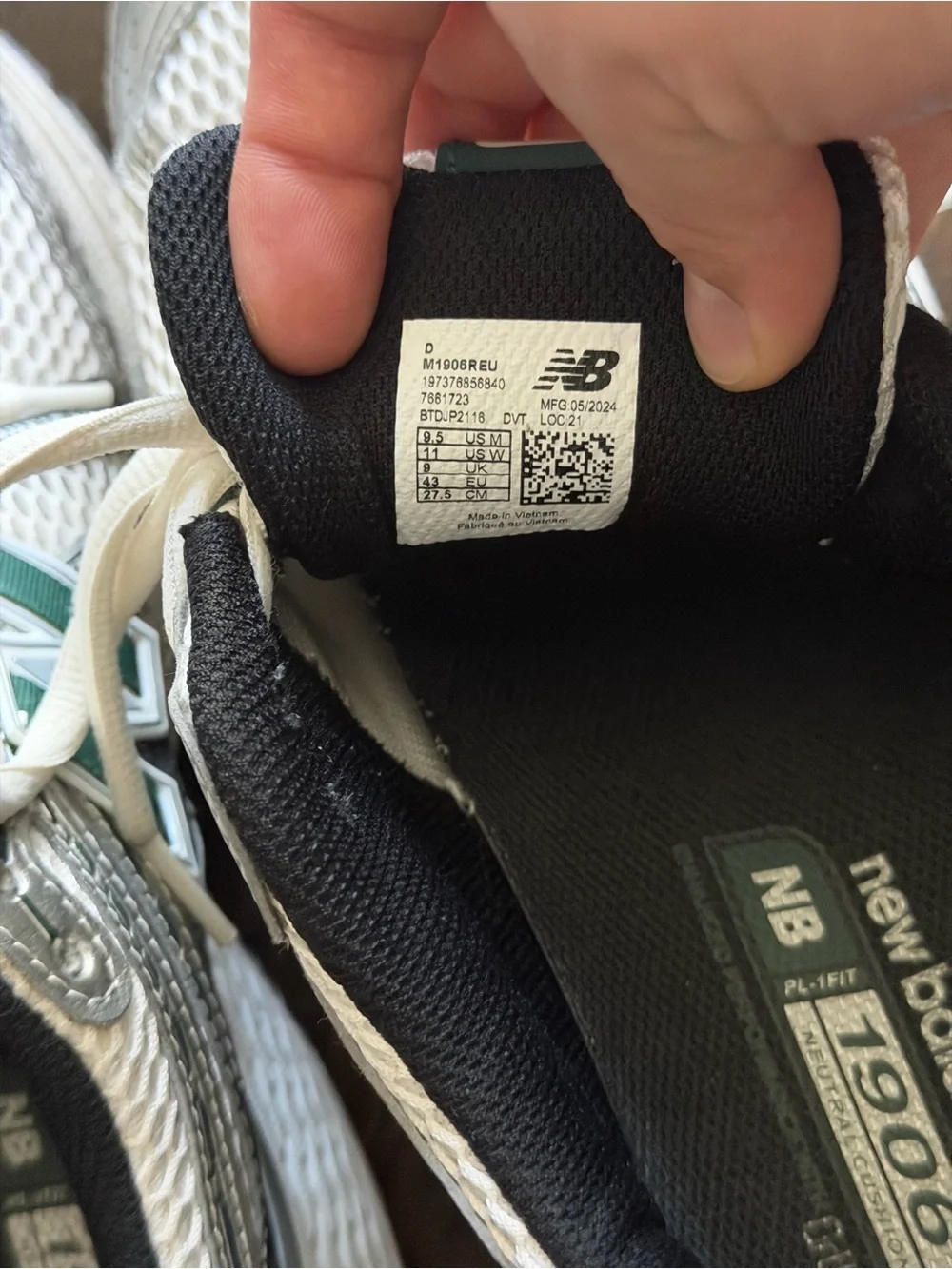 New Balance breathable mesh