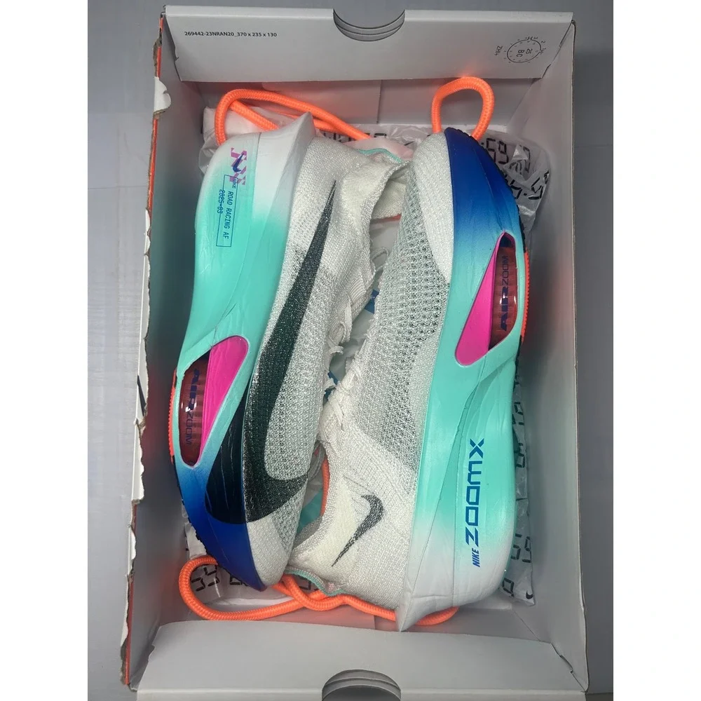 Nike Air Zoom Alphafly Next% 3 Neo Turquoise Size 8 Men FD8311 104 New/No‎ Lid