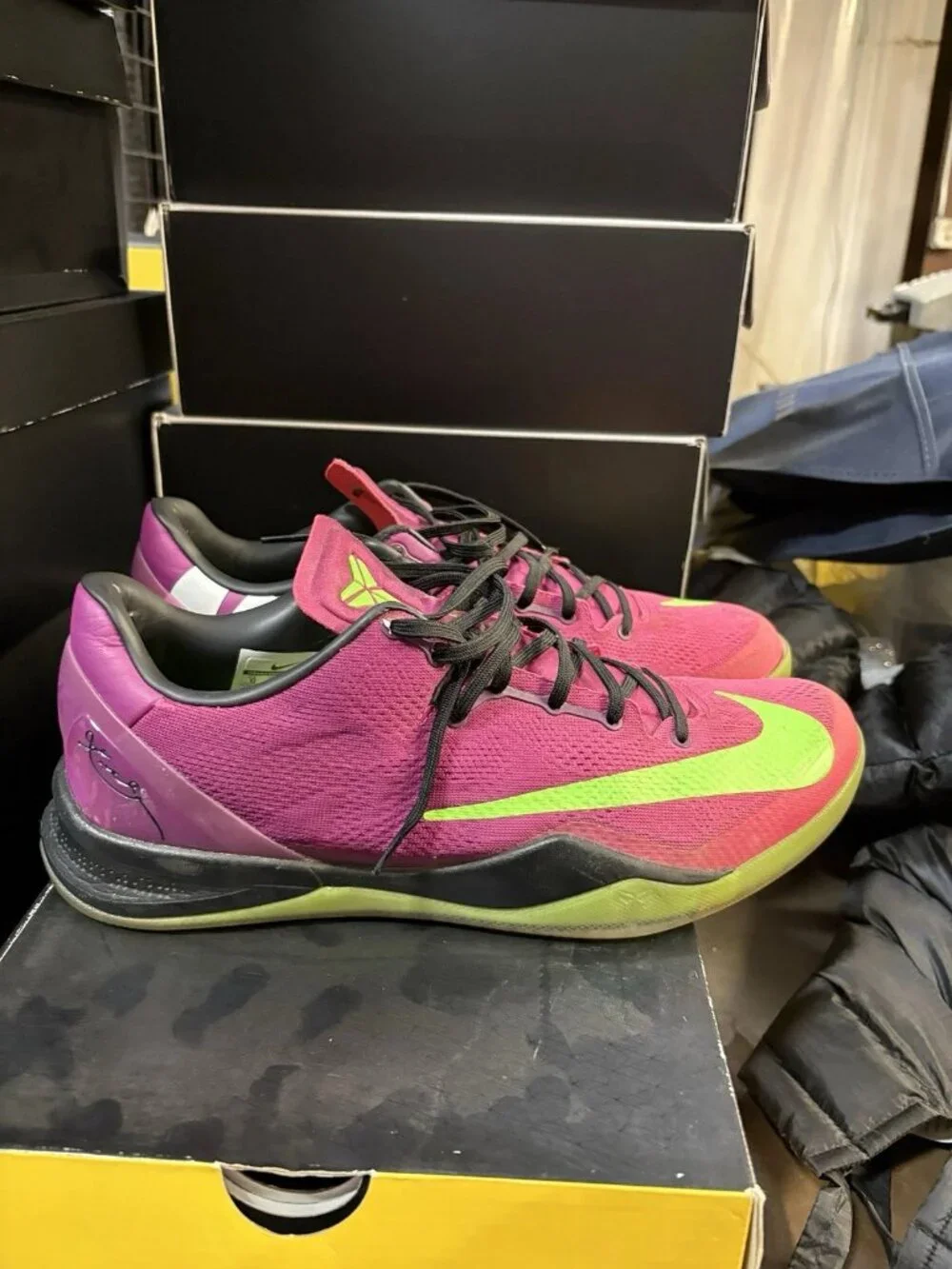 WORN Men’s Nike Kobe 8 Mambacurial 615315-500 Size 13 WITH BOX
