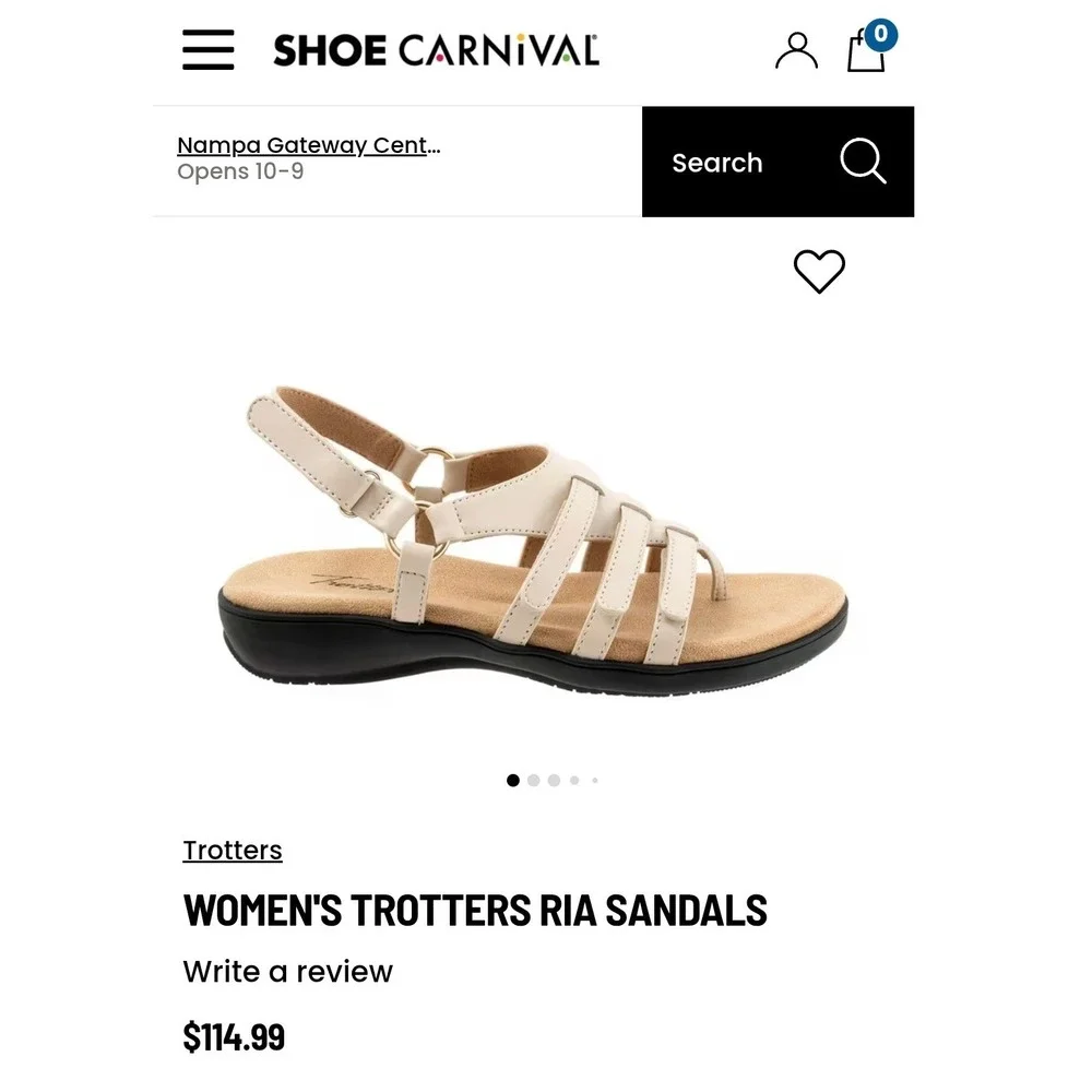 Trotters strappy leather