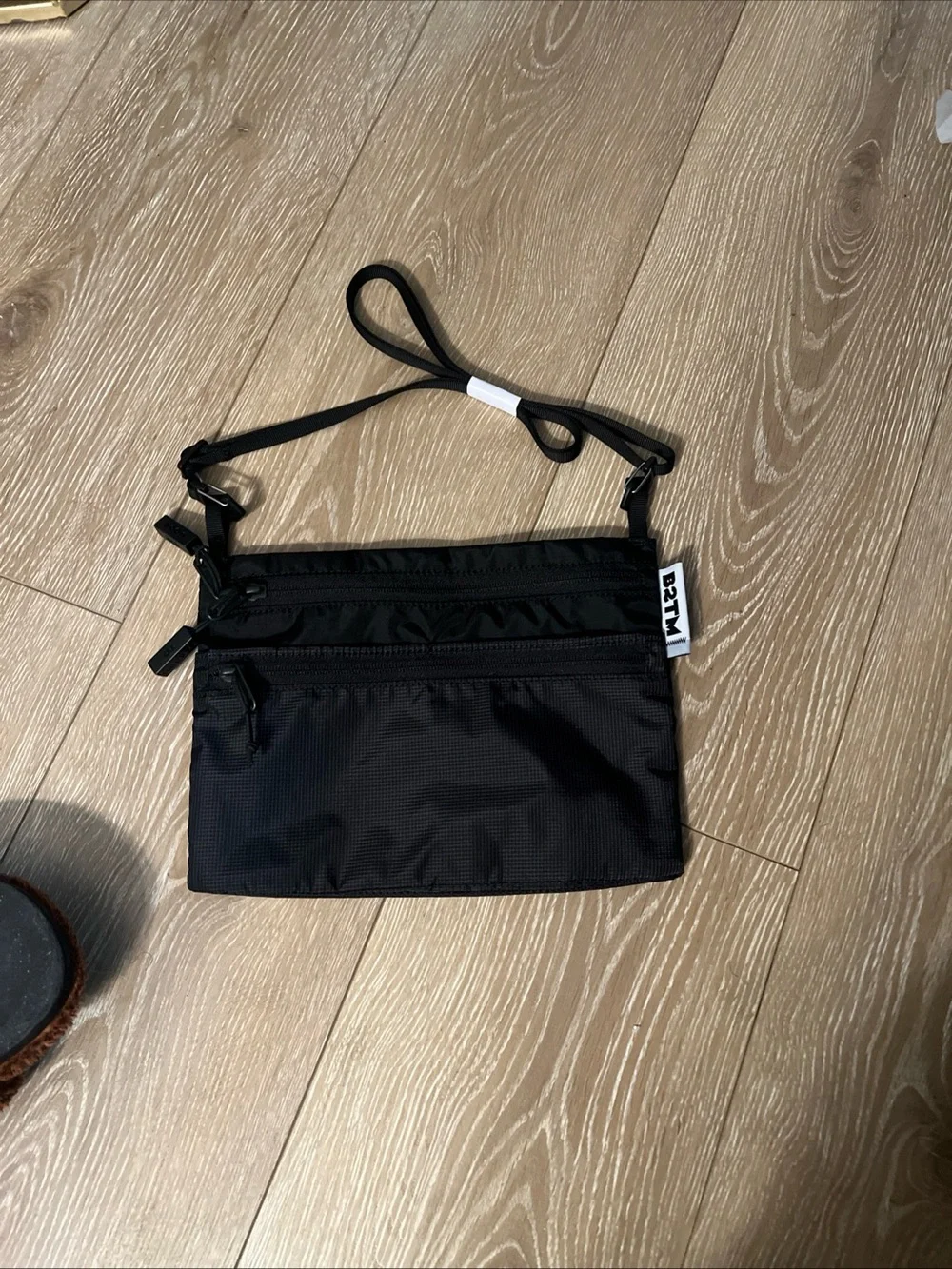 Baboon 2 The Moon Black Minimal Messenger Crossbody Bag