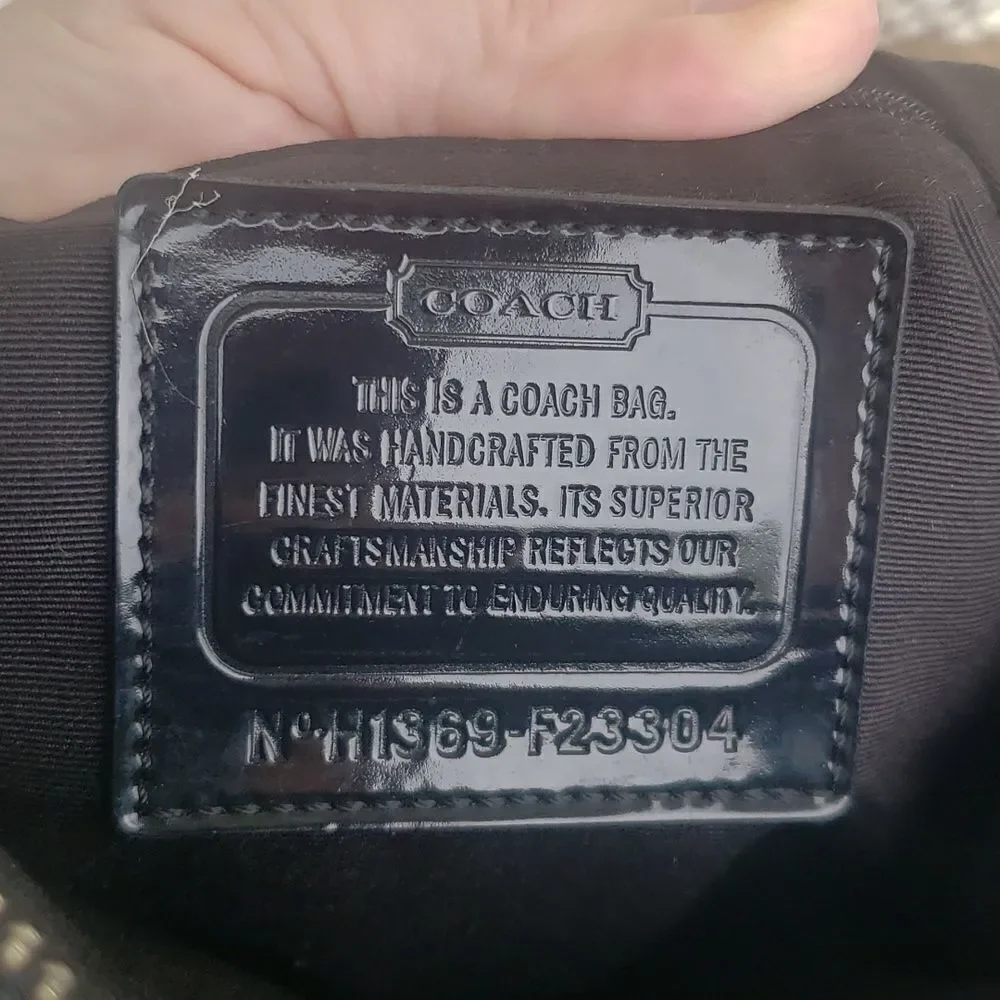 Coach black gray