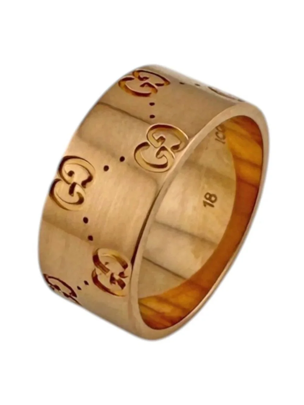 Gucci Icon Wide Ring 18k Pink Gold