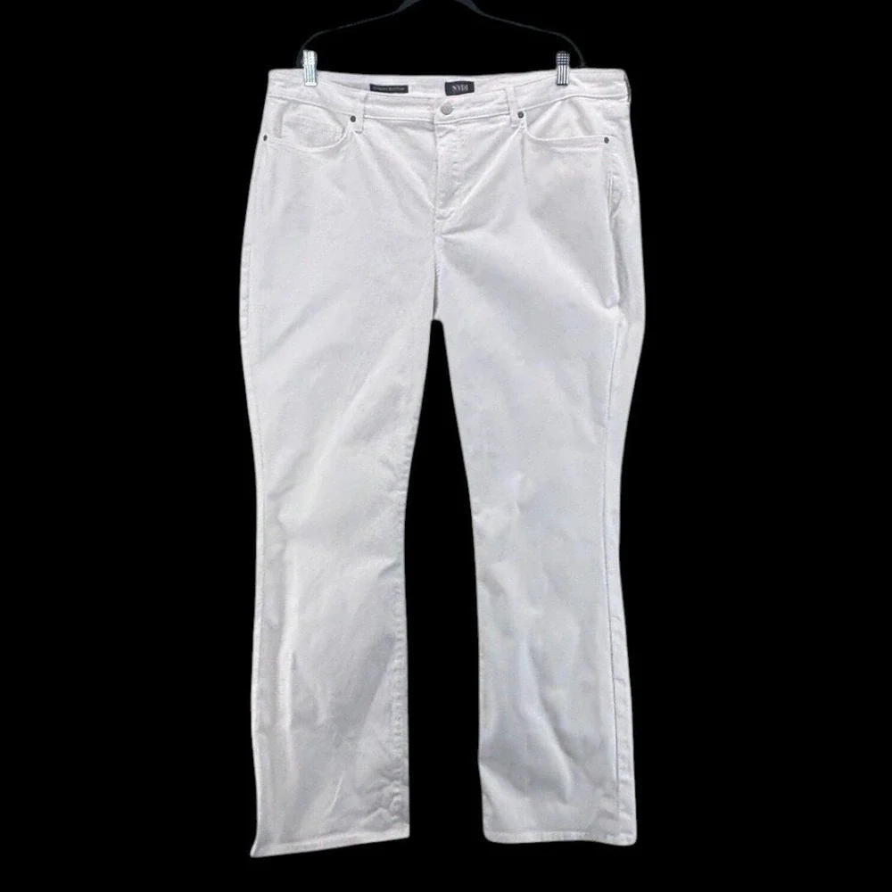 NYDJ Womens White Denim Size 20W Barbara Bootcut Capsule Coastal Vacation