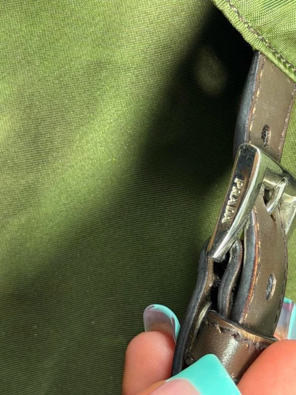 Vintage Prada Tessuto Nylon Asymmetrical Sling Cargo Crossbody Bag
