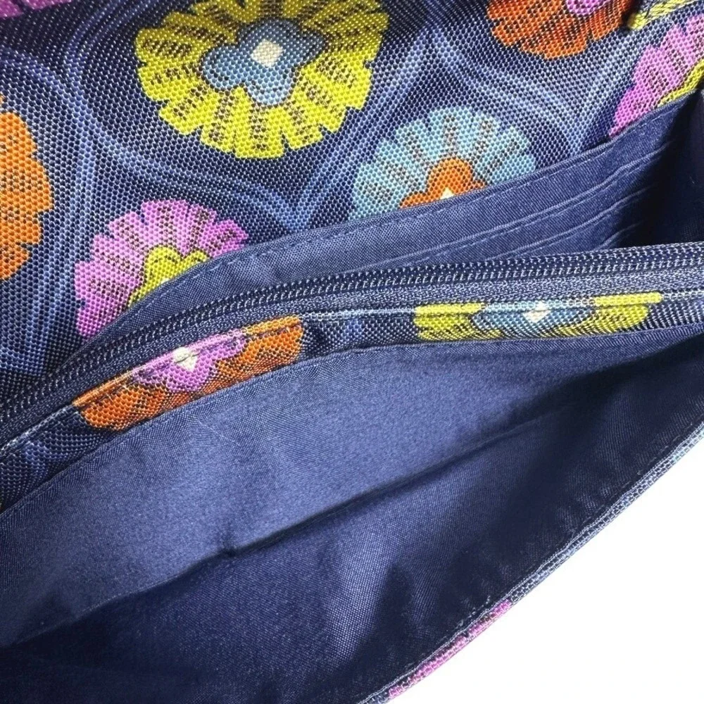 Vera Bradley Center Stage Glow Wallet Crossbody Blue Orange‎ Yellow Purple NWT