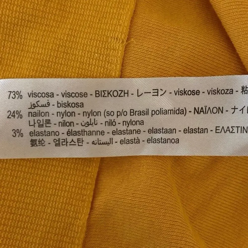 Zara yellow ribbed
