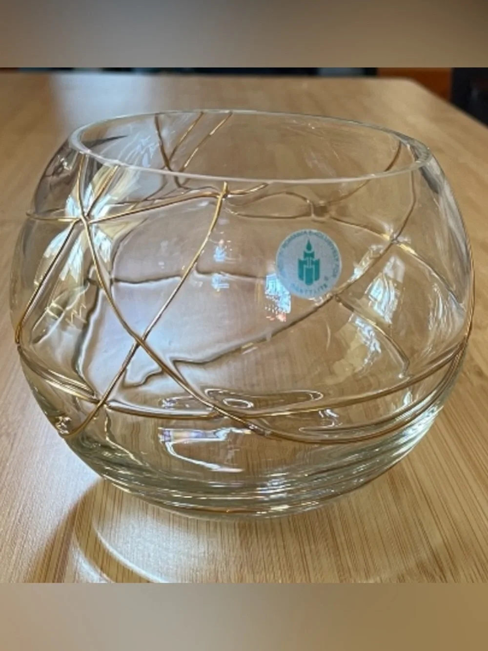 PartyLite clear glass