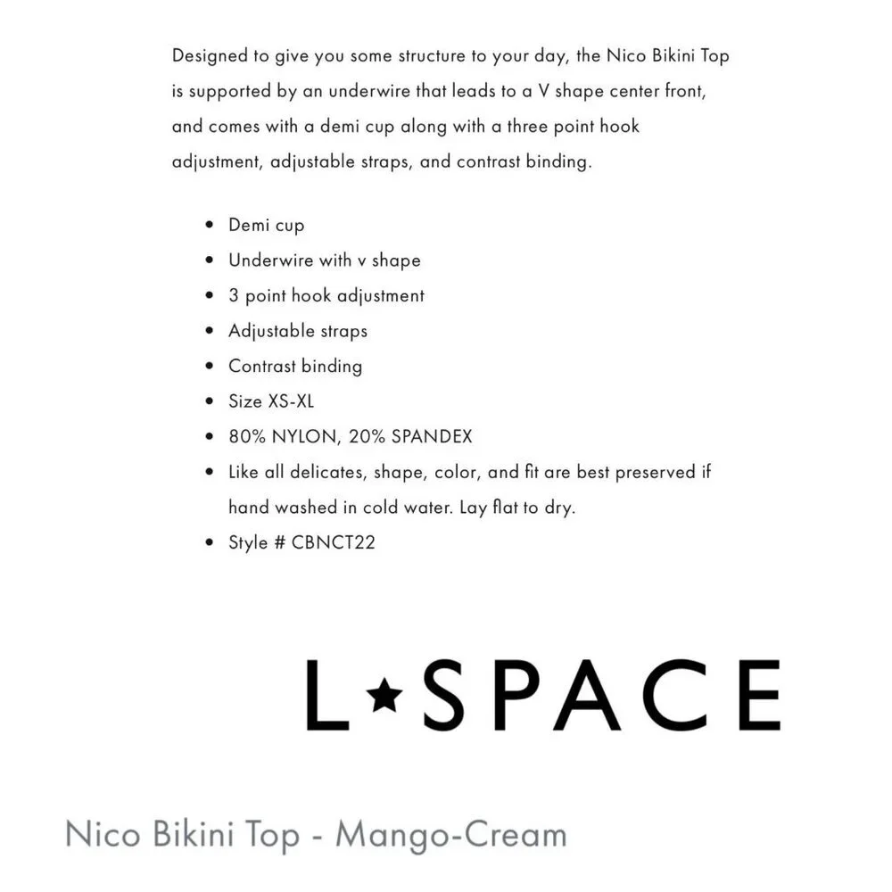 l*space nico bikini