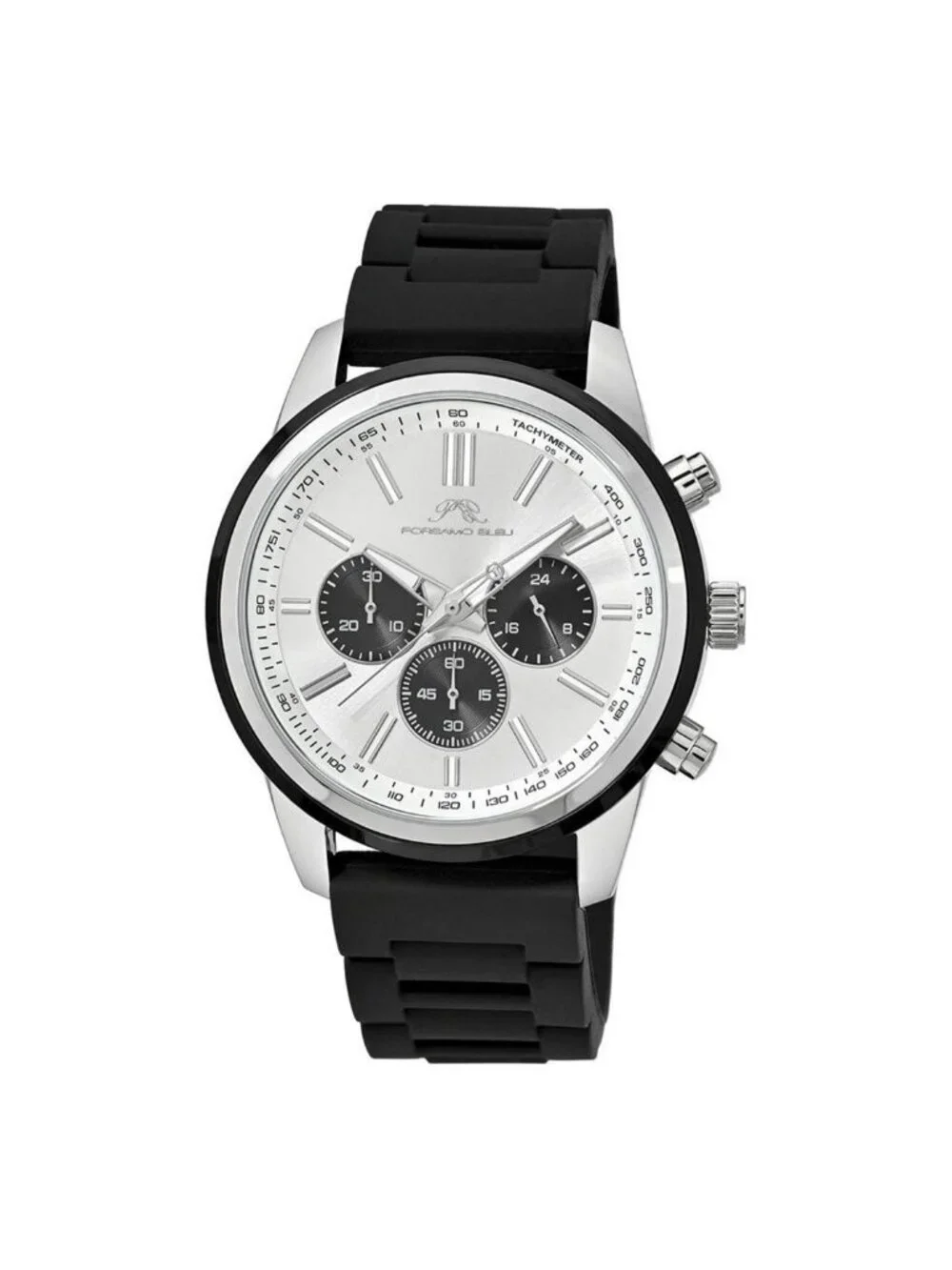 NWT Porsamo Bleu Logan Chronograph Quartz Silver Dial Men's Watch
