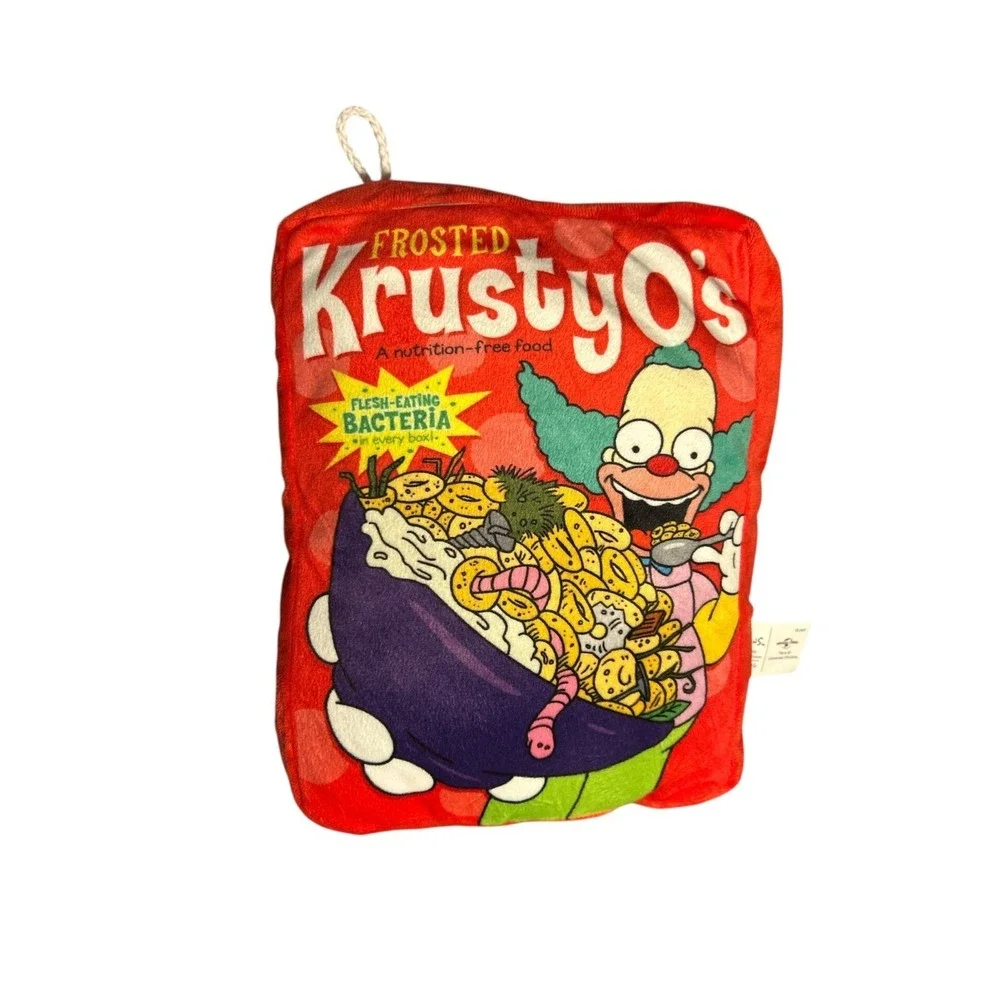 Simpsons Krusty Plush Stuffed Animal Toy Krusty O's Cereal Universal Studios 10