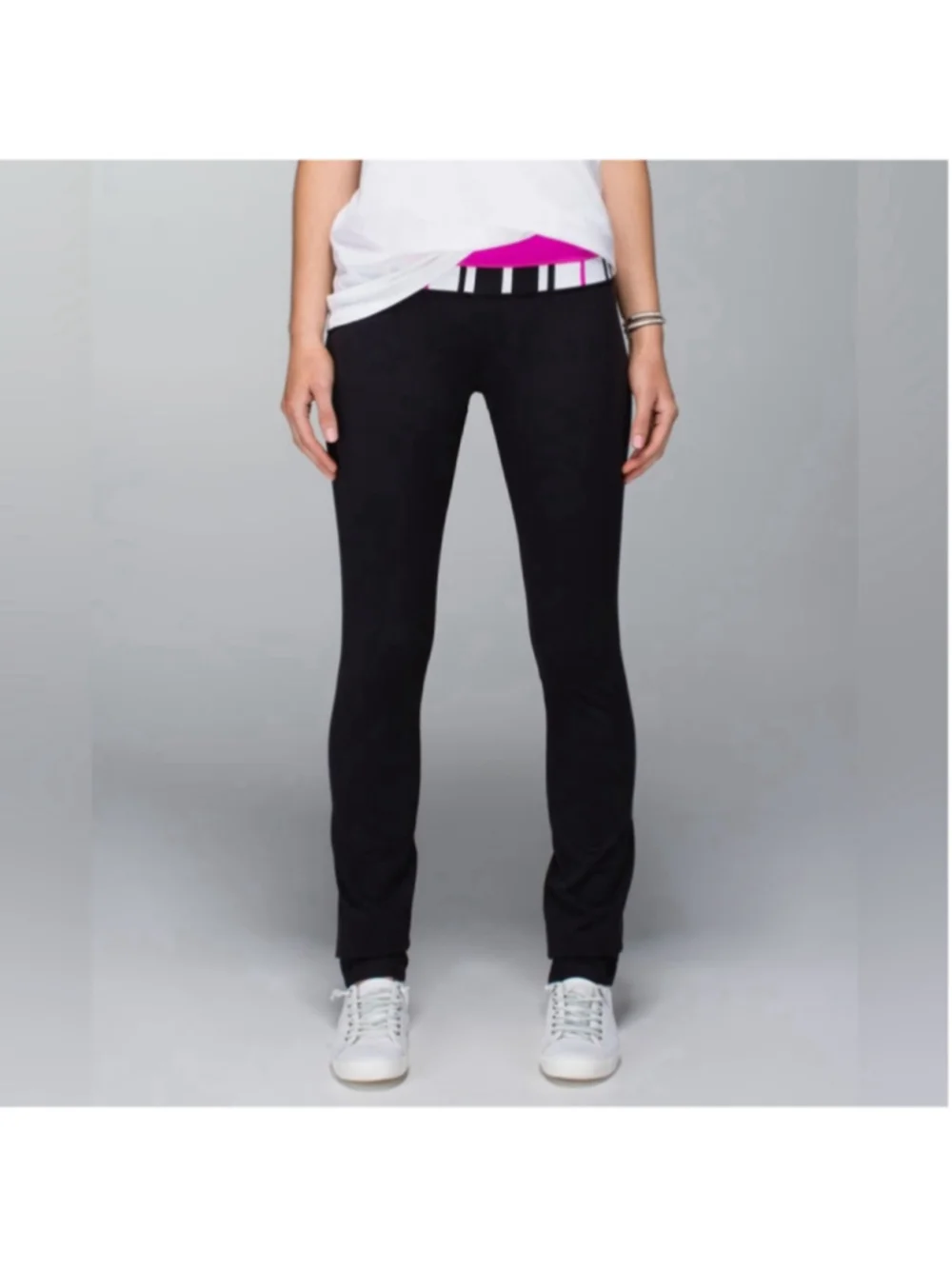 Lululemon Skinny Groove Pant *Full-On Traverse Stripe Paris Perfection sz 6