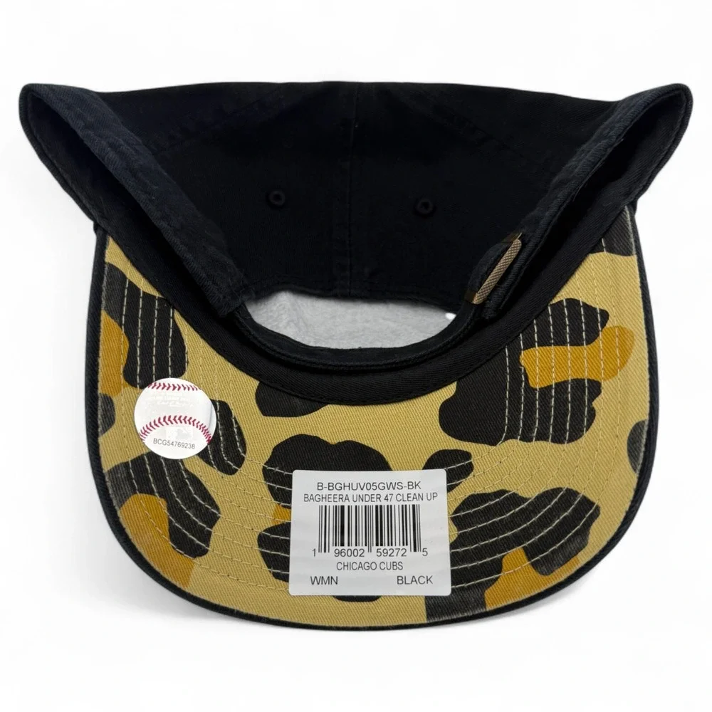'47 Brand Chicago Cubs MLB Bagheera Under Clean Up Adjustable Dad Hat Cap Womens