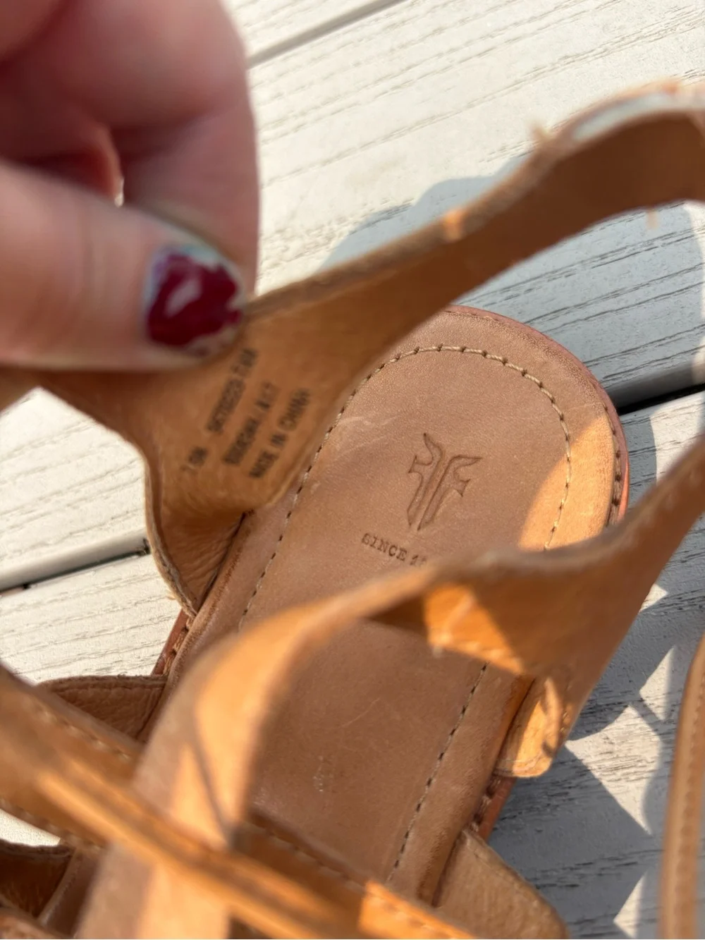 Frye women strappy