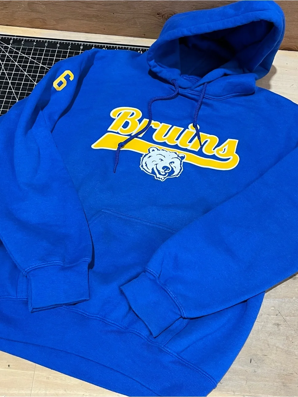 Gildan Royal Blue UCLA Bruins Hockey Crewneck Hoodie
