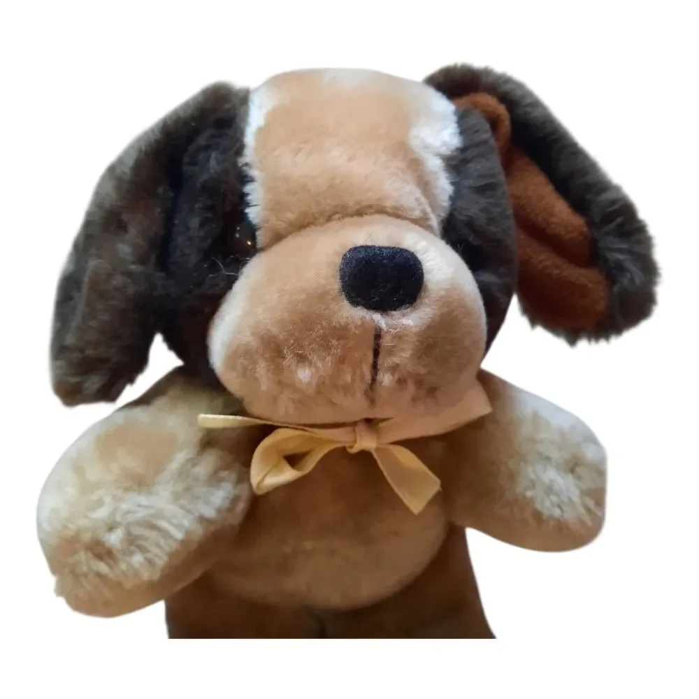 Plush Dog Toy - Brown and Tan