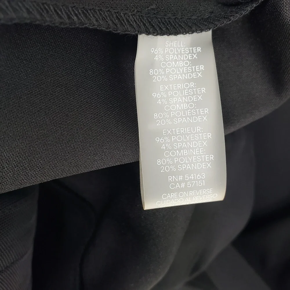 Calvin Klein Bell Sleeve Sheath Dress Illusion Sheer Mesh Striped Size 18W Black