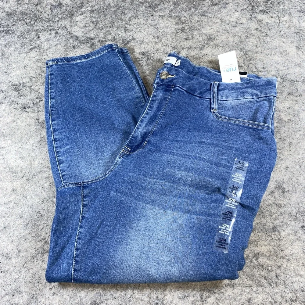NWT Rue 21 Jeans Women's 22 Blue Medium Wash Curvy High Rise Ultimate Stretch‎