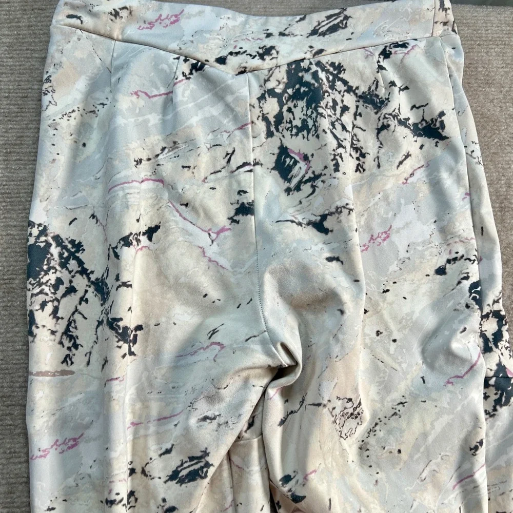 Gymshark Womens‎ Medium Marble Print High Waisted Leggings with Pockets Beige