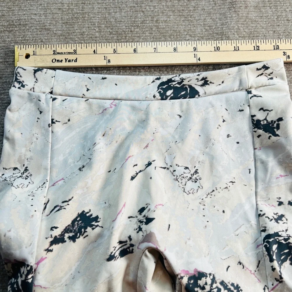 Gymshark Womens‎ Medium Marble Print High Waisted Leggings with Pockets Beige