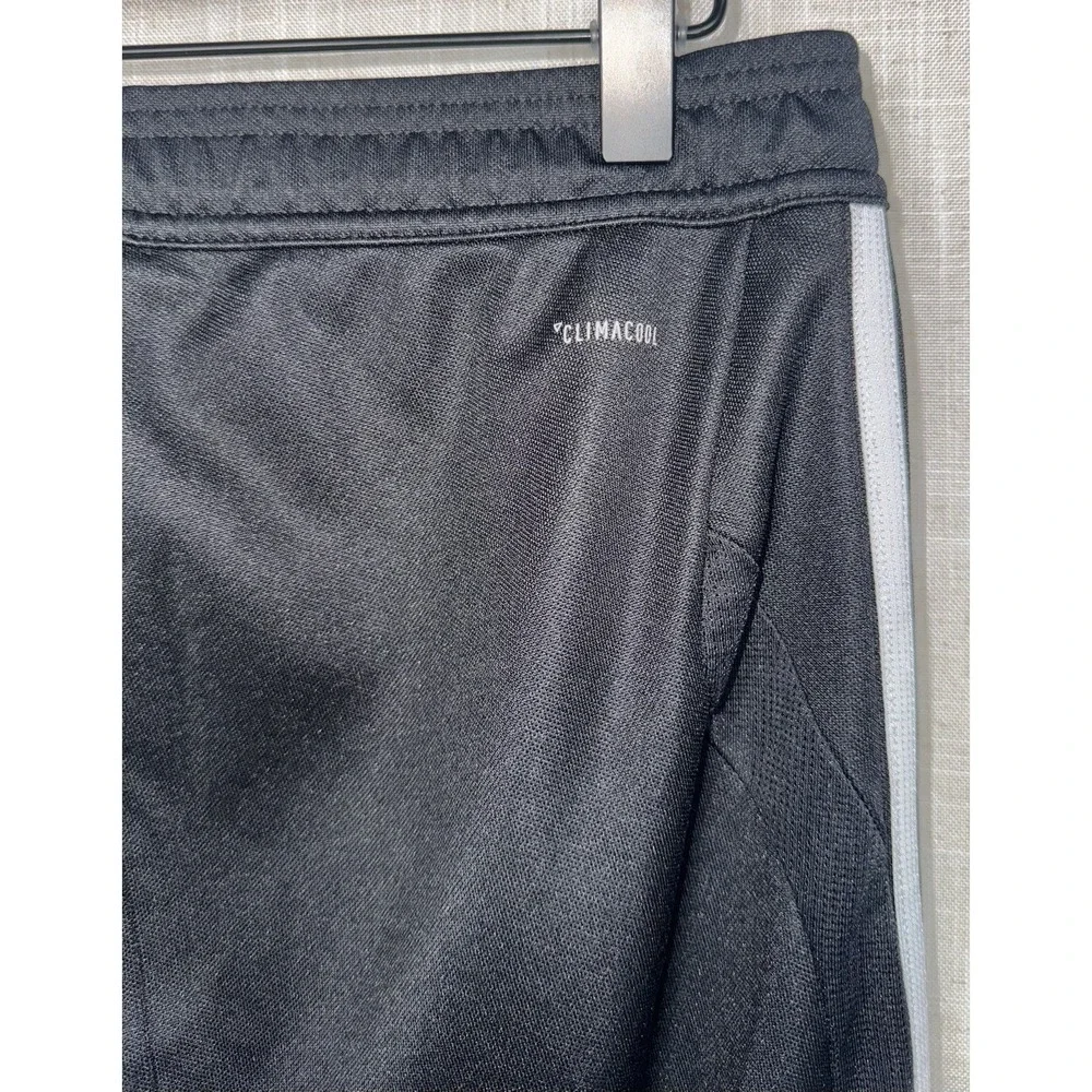 Adidas ClimaCool Women's Black 3 White Stripe Track Pants Ankle Zip Size Small S