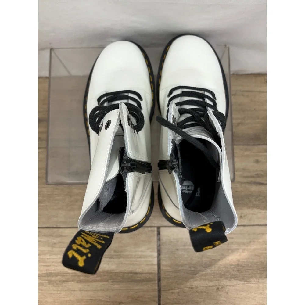 Dr. Martens white leather