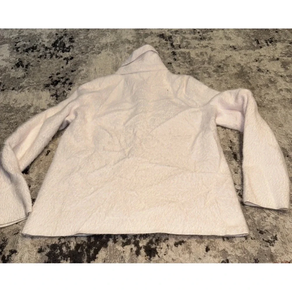 Rachel Zoe Women's Sz Large Pinkish Soft Teddy Snap Front Jacket