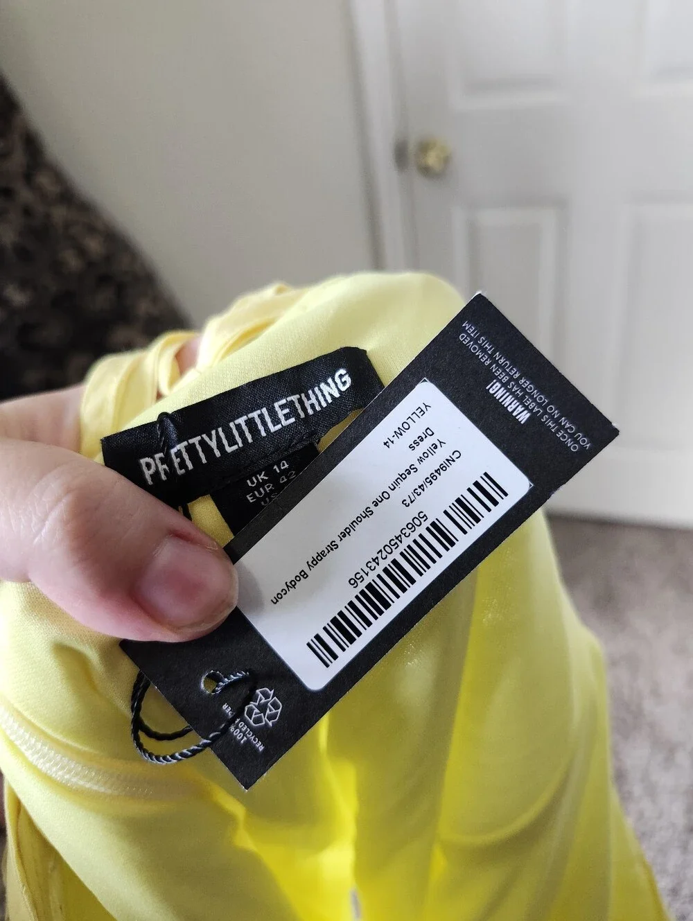 PrettyLittleThing bright yellow