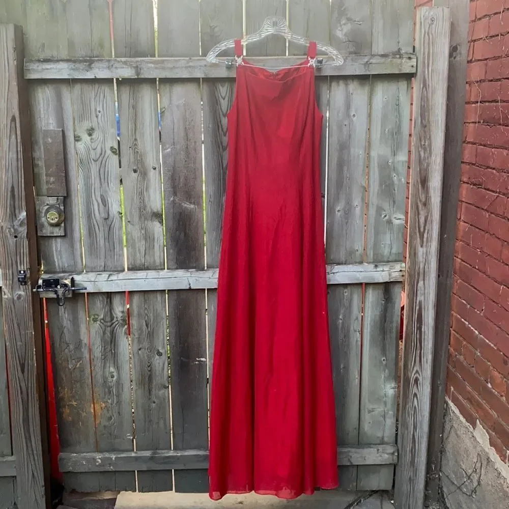 Shimmer red dress sz. S