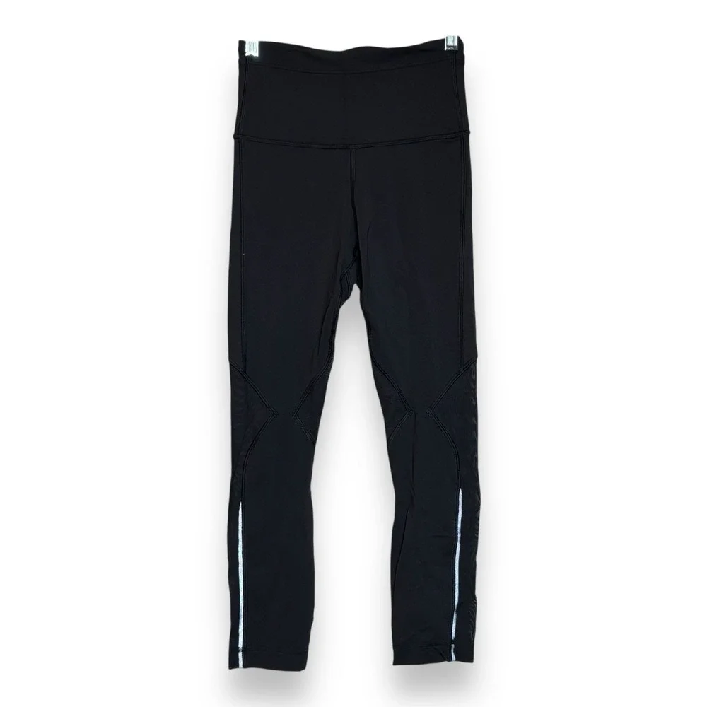 Lululemon leggings Full Length Black‎ size 2 Womens Yoga Pants