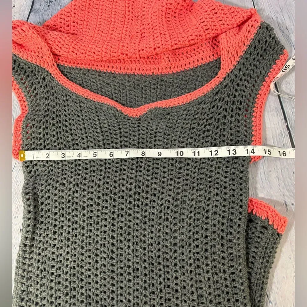 Hand Crafted handknit gray