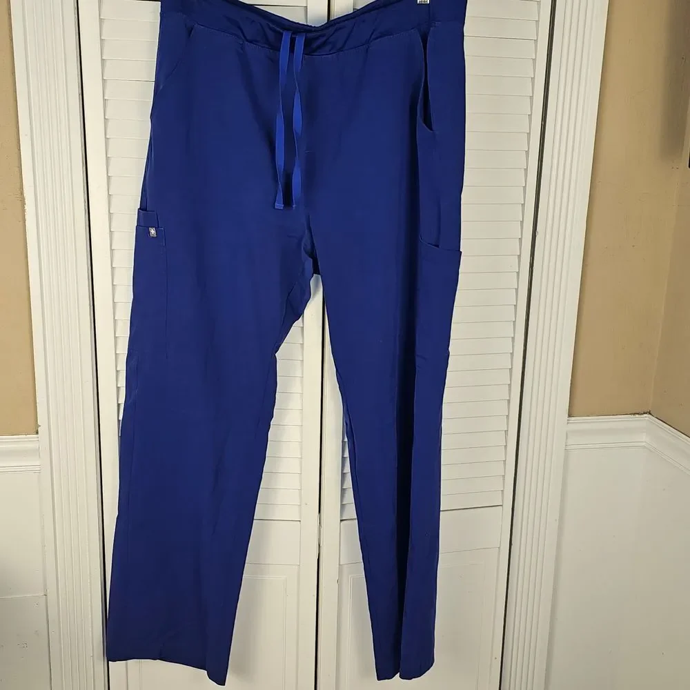 Figs Mens Royal Blue Axim Cargo Scrub‎ Pants XXL
