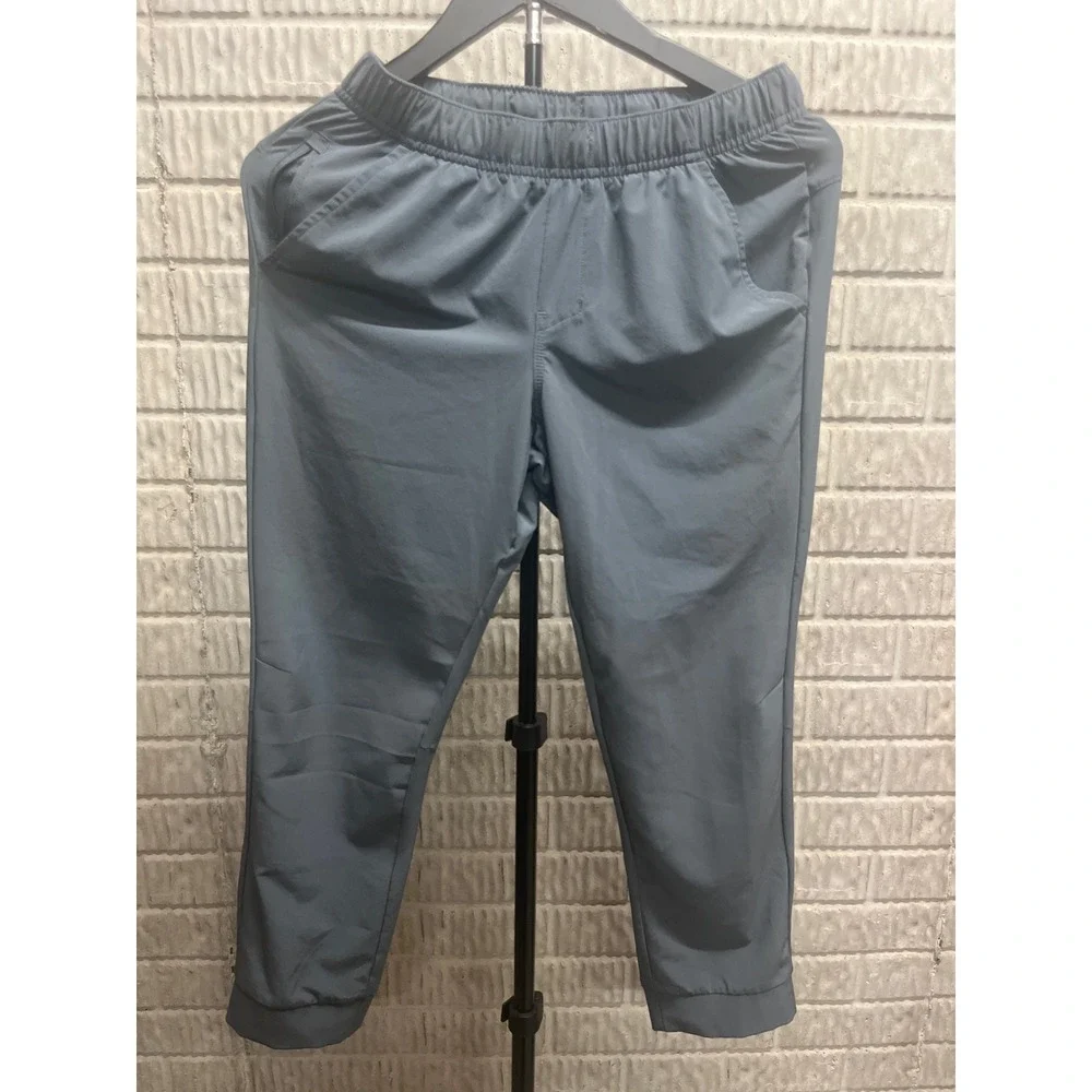 All In Motion Boys Blue Gray‎ Athletic Jogger Pants Size L 10/12 Stretch Sport