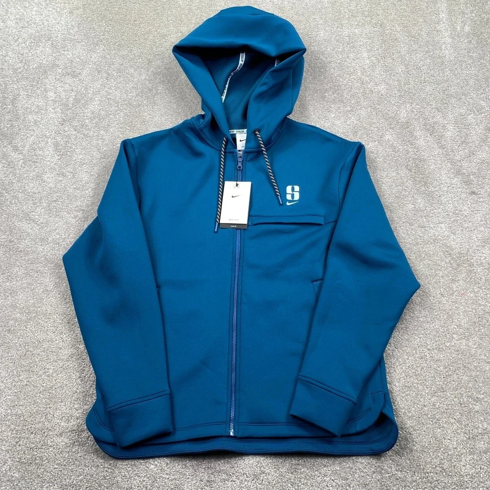 Nike Sabrina Dri FIT Hoodie Women XS Teal Blue Full Zip Basketball IH3916
